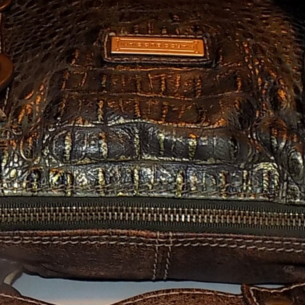 Marco Buggiani Croc embossed large leather bag - Picture 16 of 16